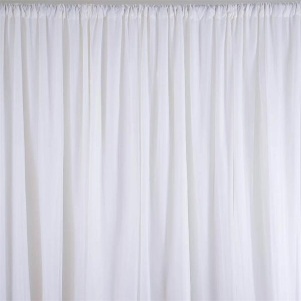 Backdrop Drape Panel - Double Layer with Sheer Overlay - Glitter & Whisky